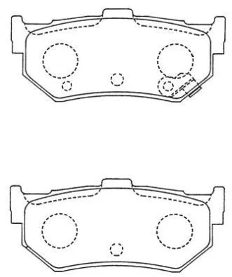 Brake Pad Set, disc brake (ASN-236W)