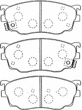 Brake Pad Set, disc brake (E1N042)