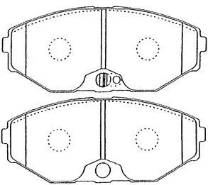 Brake Pad Set, disc brake (B1N028)