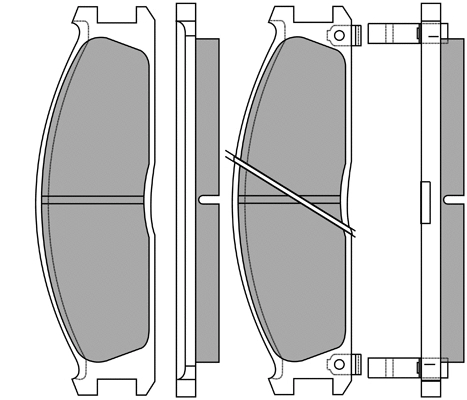Brake Pad Set, disc brake (ASN-2063)