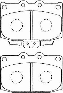 Brake Pad Set, disc brake (E1N019)