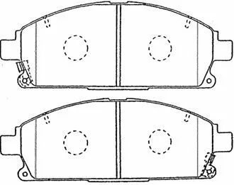 Brake Pad Set, disc brake (B1N062)