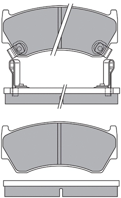 Brake Pad Set, disc brake (ASN-2176)