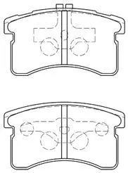 Brake Pad Set, disc brake (G1N019)