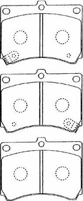 Brake Pad Set, disc brake (E1N016)