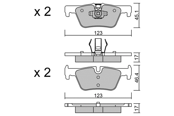 Brake Pad Set, disc brake (BPBM-2013)