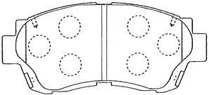 Brake Pad Set, disc brake (A1N041)