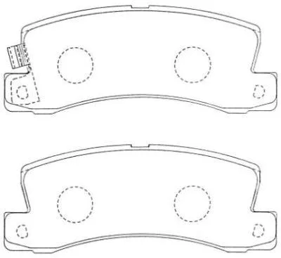 Brake Pad Set, disc brake (ASN-207F)