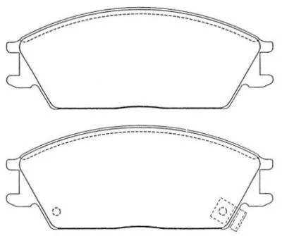 Brake Pad Set, disc brake (ASN-112W)