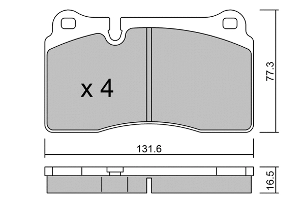Brake Pad Set, disc brake (BPVW-1037)