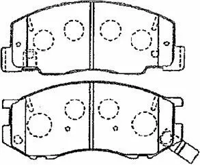 Brake Pad Set, disc brake (A1N096)