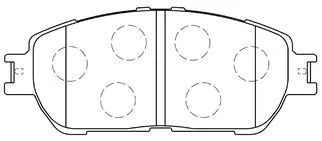 Brake Pad Set, disc brake (A1N106)