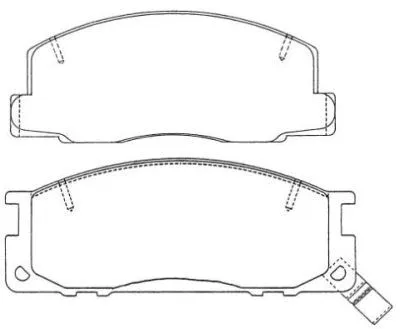 Brake Pad Set, disc brake (ASN-225W)