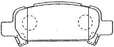 Brake Pad Set, disc brake (F2N015)