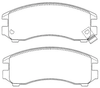 Brake Pad Set, disc brake (ASN-183)