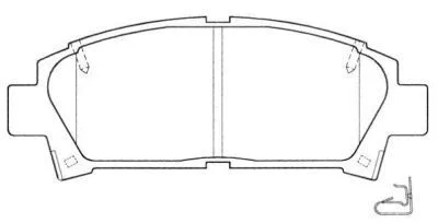 Brake Pad Set, disc brake (ASN-2039)