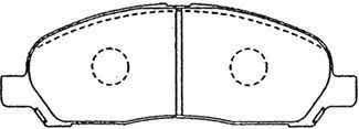 Brake Pad Set, disc brake (D1N045)