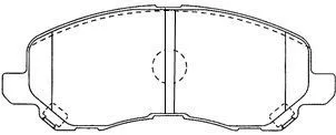 Brake Pad Set, disc brake (D1N048)