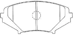 Brake Pad Set, disc brake (E1N006)