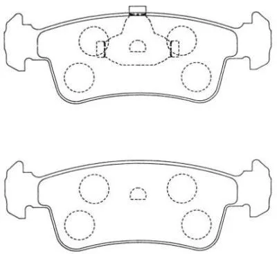 Brake Pad Set, disc brake (ASN-116)
