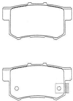 Brake Pad Set, disc brake (ASN-182)
