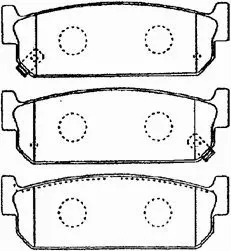 Brake Pad Set, disc brake (B2N057)