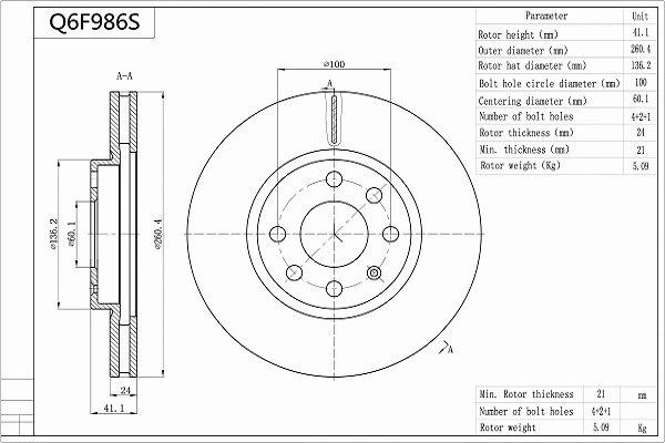 Brake Disc (Q6F986S)