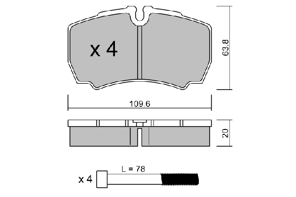 Brake Pad Set, disc brake (BPFO-2011)