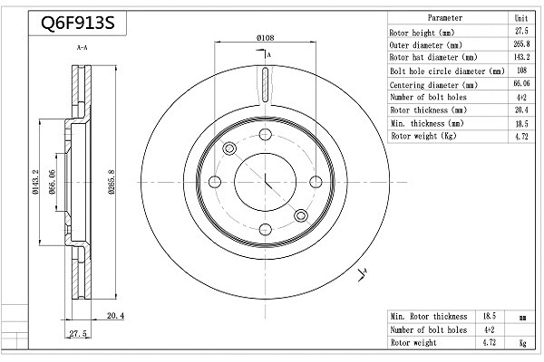 Brake Disc (Q6F913S)