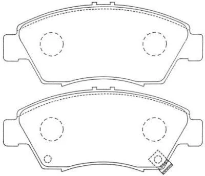 Brake Pad Set, disc brake (ASN-250)