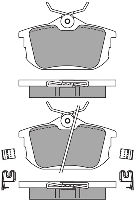 Brake Pad Set, disc brake (ASN-2182)