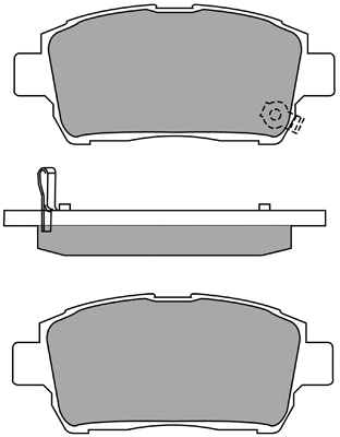 Brake Pad Set, disc brake (ASN-2101)