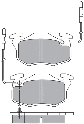 Brake Pad Set, disc brake (ASN-2153)