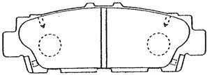 Brake Pad Set, disc brake (A2N042)