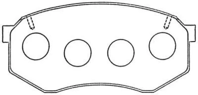 Brake Pad Set, disc brake (ASN-260)