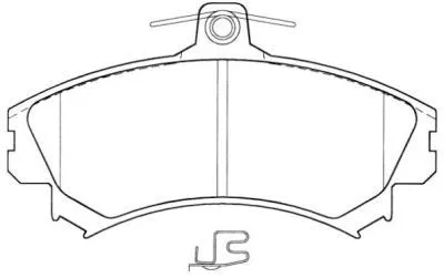 Brake Pad Set, disc brake (ASN-2031)