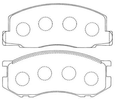 Brake Pad Set, disc brake (ASN-136)