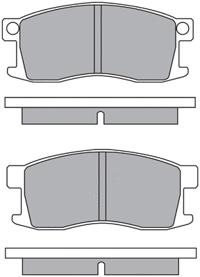 Brake Pad Set, disc brake (ASN-2123)