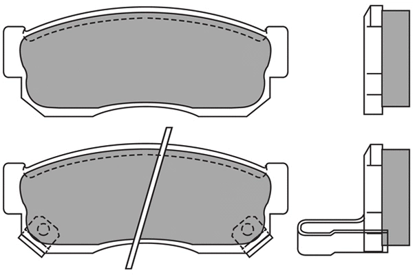 Brake Pad Set, disc brake (ASN-2157)