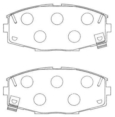 Brake Pad Set, disc brake (ASN-145)