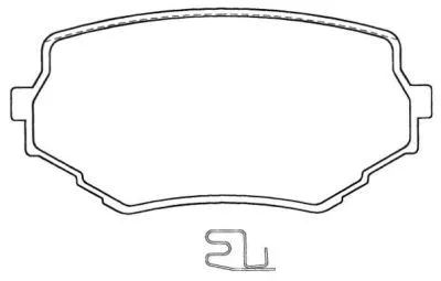 Brake Pad Set, disc brake (ASN-2034)