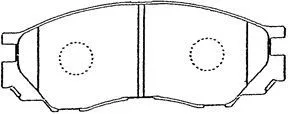 Brake Pad Set, disc brake (D1N042)