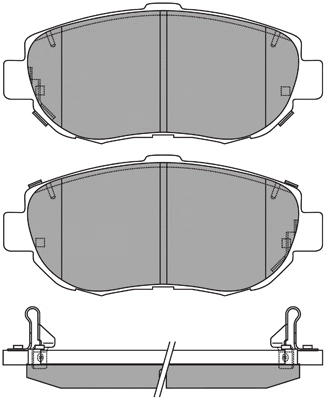 Brake Pad Set, disc brake (ASN-2052)
