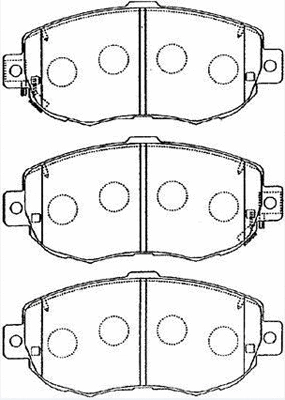 Brake Pad Set, disc brake (A1N056)