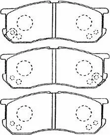 Brake Pad Set, disc brake (G1N011)