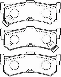 Brake Pad Set, disc brake (B2N026)