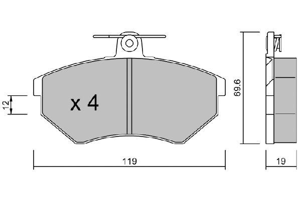 Brake Pad Set, disc brake (BPVW-1003)
