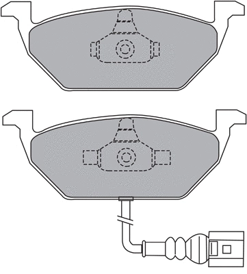 Brake Pad Set, disc brake (ASN-2152)