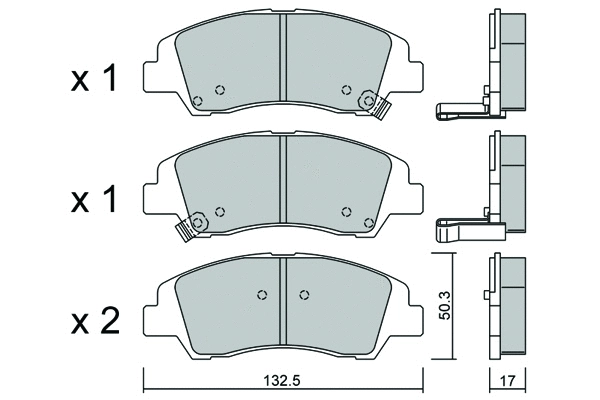 Brake Pad Set, disc brake (BPHY-1013)