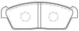 Brake Pad Set, disc brake (H1N008)